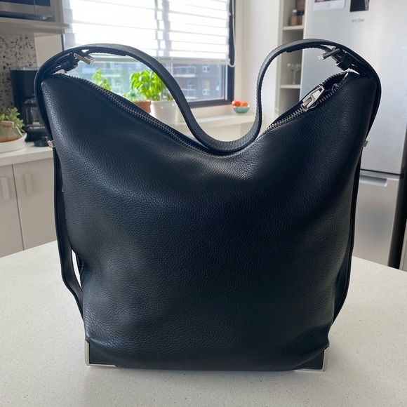 Alexander Wang Prisma Skeletal Leather Hobo Handbag - Picture 2 of 13